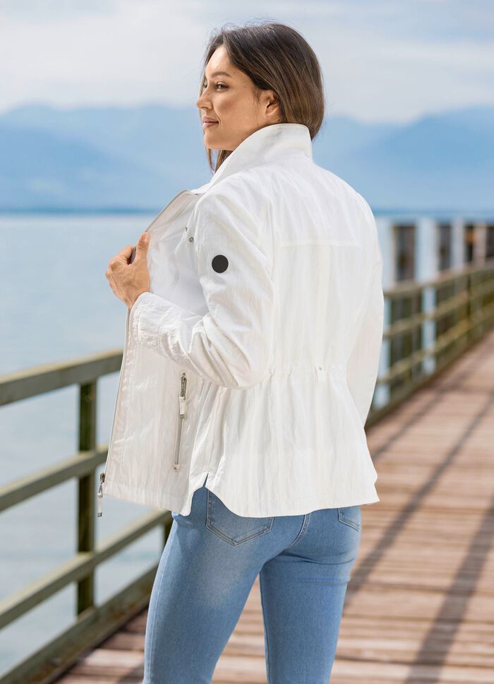 Jacke mit Reißverschlusstaschen CREME