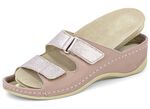 Mubb Pantolette mit Leder-Memory-Fußbett MAUVE-ALTROSÉ