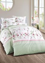 Jersey  Bettw&auml;sche-Garnitur aus 100% Baumwolle GR&Uuml;N