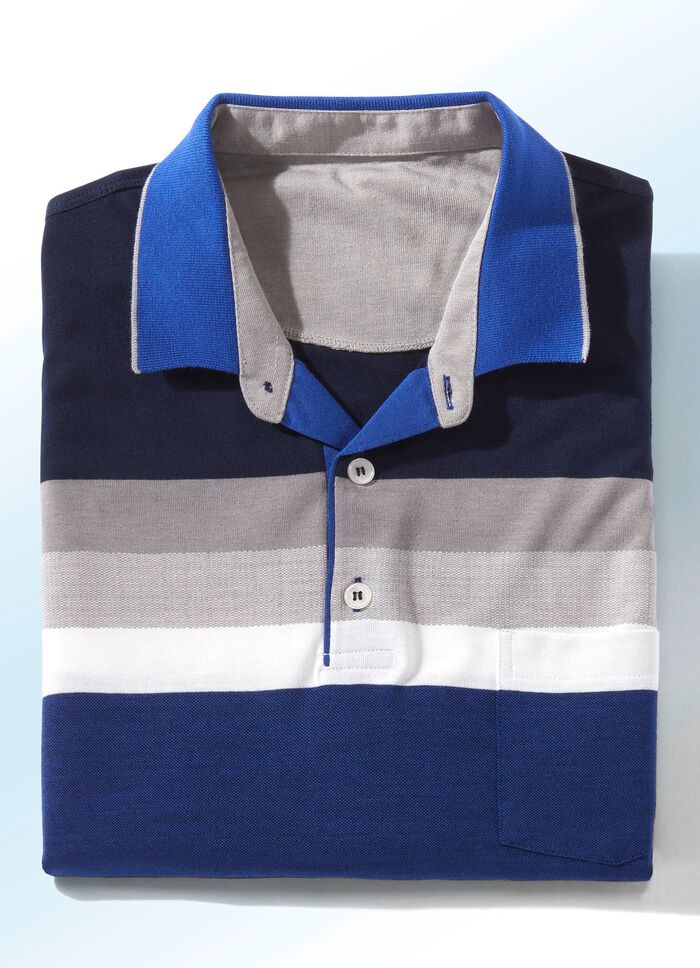 Poloshirt in 3 Farben ROYALBLAU-MARINE
