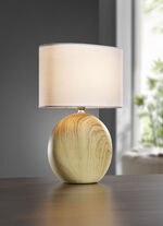 Tischleuchte mit Keramikfu&szlig; 