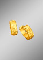 Diamantierte Klappcreolen 