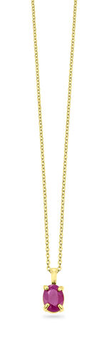 Bezaubernder Anhänger mit echtem Edelstein und Ankerkette 