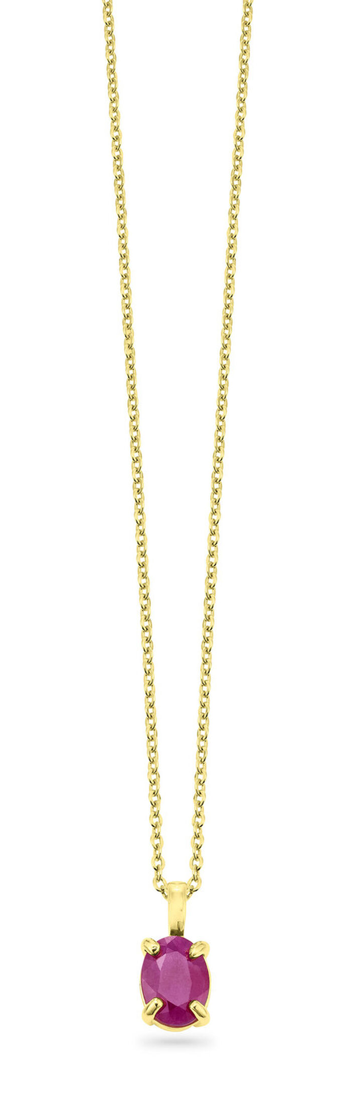 Bezaubernder Anhänger mit echtem Edelstein und Ankerkette 