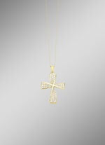 Wundervoller Kreuz-Anhänger mit Zirkonia 