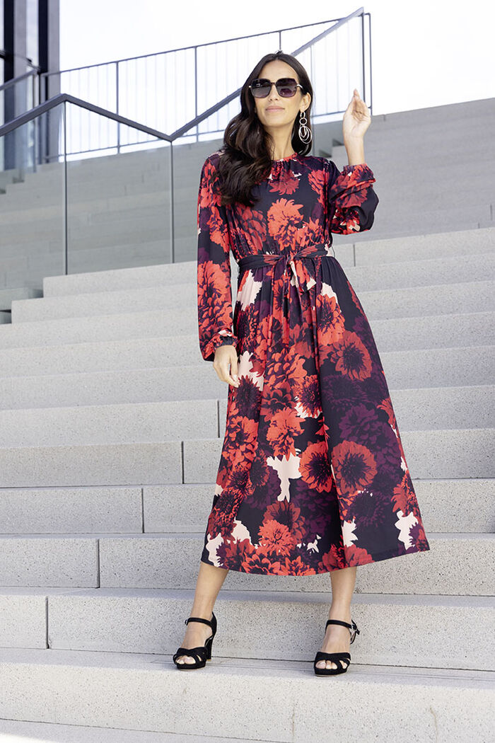 Kleid mit Floral-Dessin 