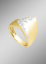 Moderner Damenring mit 23 Brillanten 