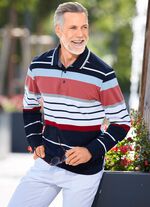 Poloshirt mit elastischen B&uuml;ndchen-Abschl&uuml;ssen 