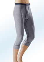 Dreierpack Unterhosen, wadenlang, aus Feinripp mit Eingriff, bunt 