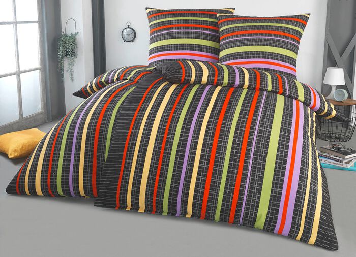 Beidseitig bedruckte Bettwäsche-Garnitur von Dobnig 