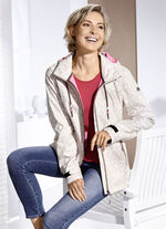 Funktionsjacke mit Blütenmotive-Dessin 