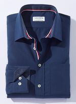 Hemd in 4 Farben mit Brusttasche DUNKELBLAU