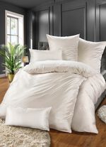 Seiden-Bettw&auml;sche  WEISS