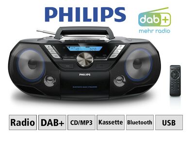 Philips AZB798T CD-/Kassetten-/DAB+ Radio 