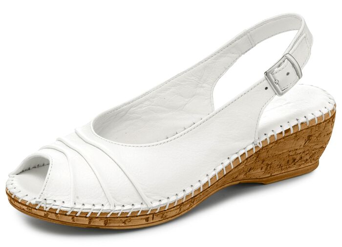 Gemini, schicke Damen-Sandaletten, Weite G, mit Gummizug 