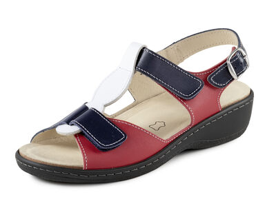 ELENA EDEN, bequeme Damen-Sandalen, Weite H, mit herausnehmbarem Fußbett 