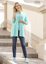 Shirtjacke in verschlussloser Form 
