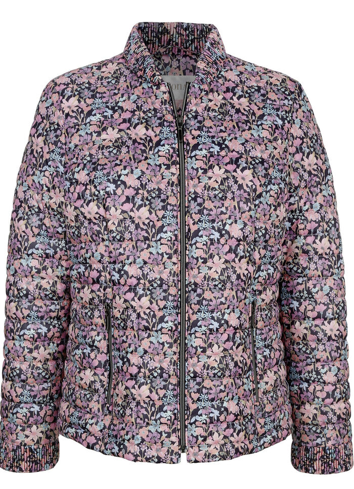 Steppjacke mit Floralprint 