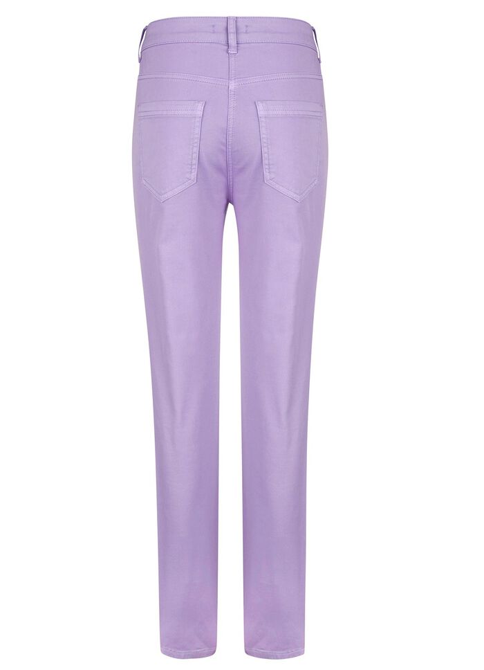 Hose mit floraler Stickerei 