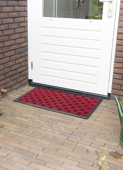 Fußmatte mit rutschhemmender Gummi-Rückseite 