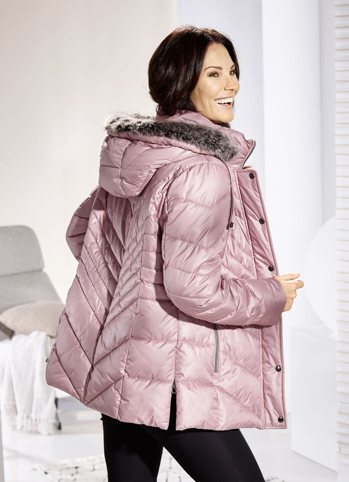 Jacke mit Reißverschluss an den Seitenschlitzen ROSENQUARZ