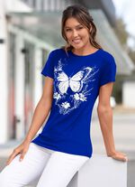 Shirt mit Schmetterlings-Druck in 3 Farben 