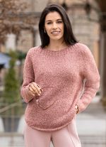 Pullover aus Melangegarn 