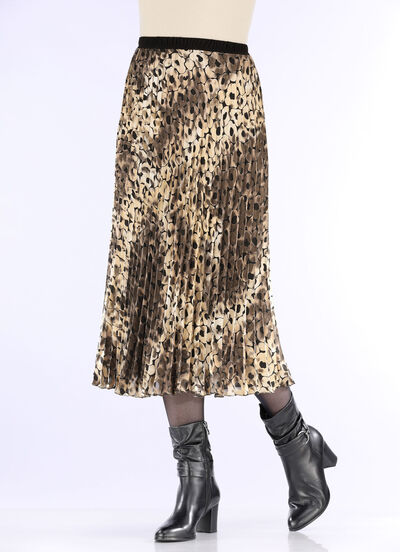 Rock mit schönen Sonnenplissee-Falten 