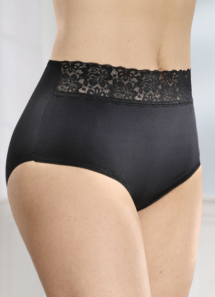 Viererpack Slips mit Elastikspitze 