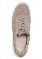 ELENA EDEN Sneaker aus feinem Veloursleder TAUPE