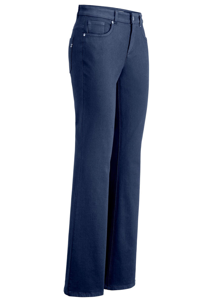 Magic-Jeans mit modisch weiterem Beinverlauf JEANSBLAU