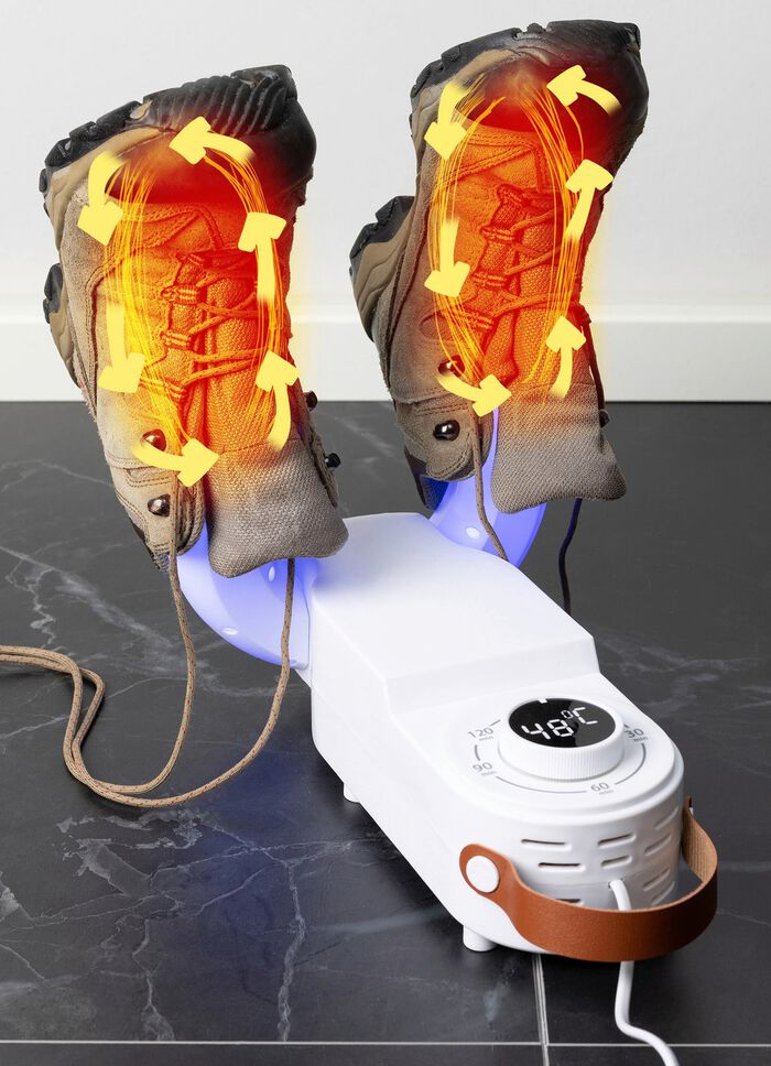 Faltbarer Schuhtrockner mit 360-Grad-Hei&szlig;uftzirkulation 