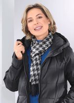 Schal mit Hahnentritt-Dessin 