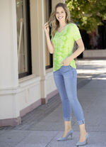 Shirt in markanter Batik-Optik in 2 Farben PISTAZIE BATIK