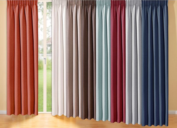 Energiespar-Verdunkelungsschals in Leinenoptik 