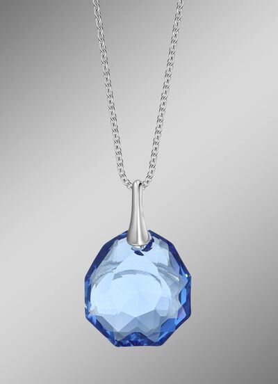 Anh&auml;nger mit Swarovski&reg;-Kristall und Ankerkette 