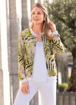 Blusenjacke mit Ripp-Jersey 