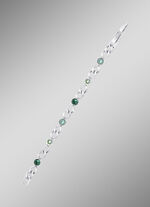 Armband mit grünen Kristallen 