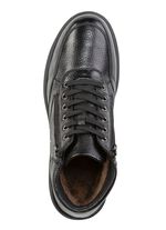 GINO GALANTE, gef&uuml;tterte Herren-Boots, Winterschuhe, mit Rei&szlig;verschluss SCHWARZ