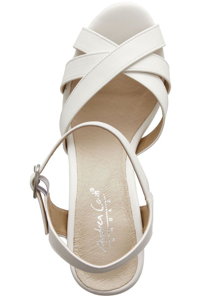 Andrea Conti Riemchen-Sandalette mit verdecktem Gummizug 