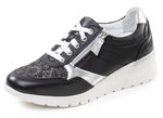 ELENA EDEN, bequeme Damen-Sneaker, Weite H, mit herausnehmbarem Fußbett SCHWARZ
