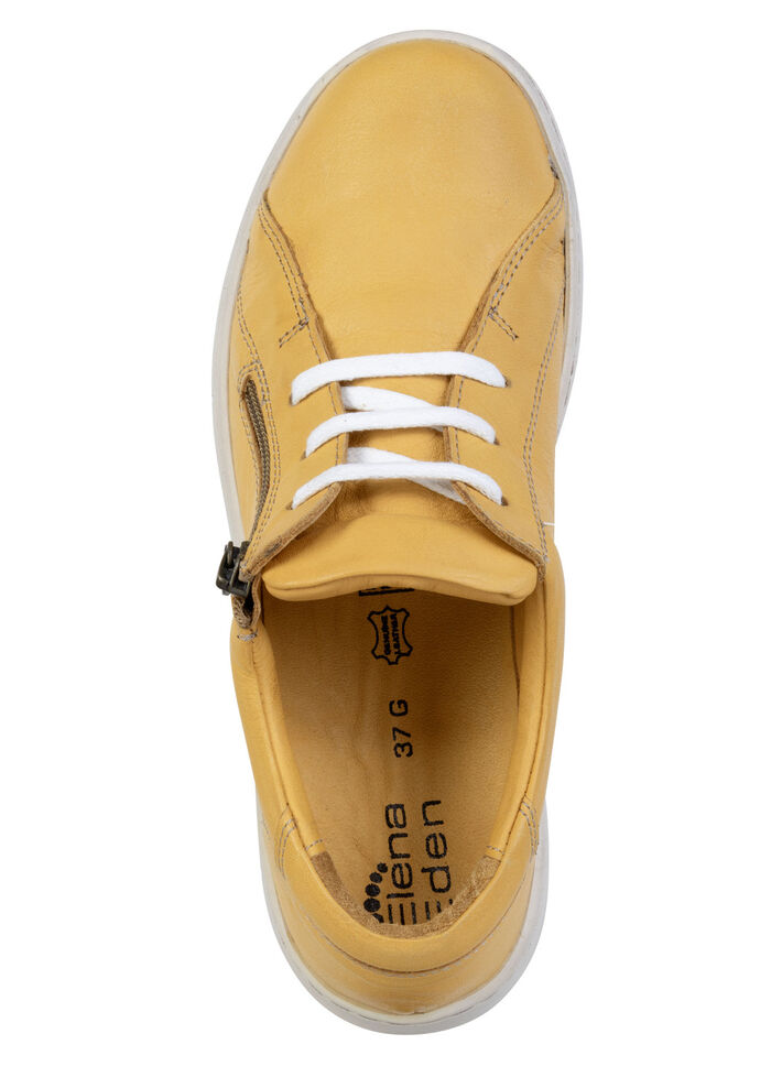 ELENA EDEN, bequeme Damen-Schn&uuml;rschuhe, Weite G, mit herausnehmbarem Fu&szlig;bett GELB