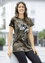 Shirt in Batik-Optik in 2 Farben KHAKI BATIK