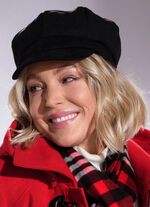 Elegante Damen-Ballonm&uuml;tze, mit r&uuml;ckw&auml;rtigem Elastikeinsatz SCHWARZ