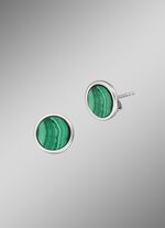 Powerful Stone Ohrstecker mit Malachit 