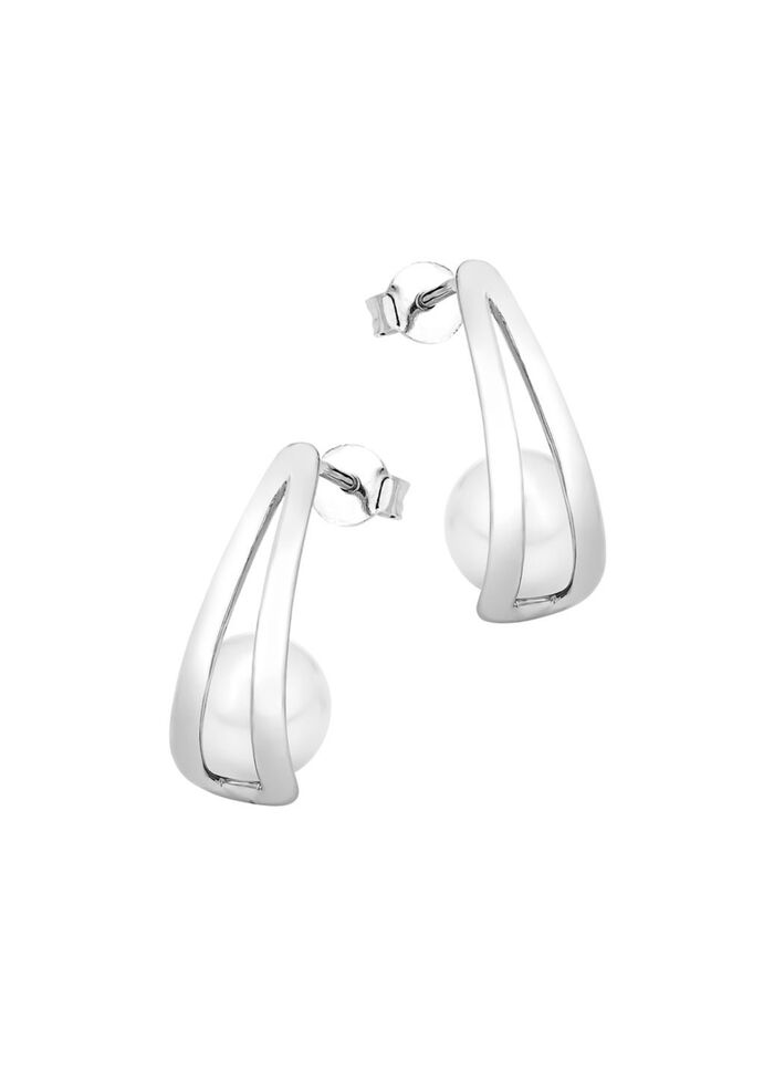 Moderne Ohrstecker mit S&uuml;&szlig;wasser-Zuchtperlen 