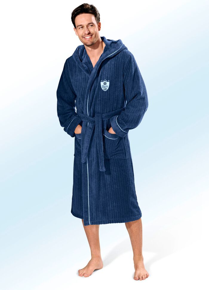 Bademantel mit Kapuze 