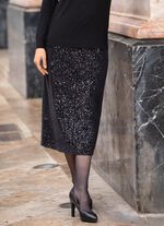 Rock mit extravaganter Plissee-Verarbeitung 