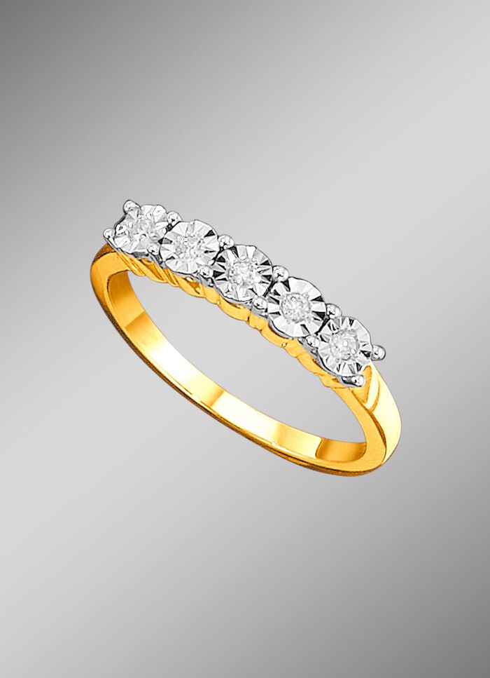 Damenring mit Brillanten 