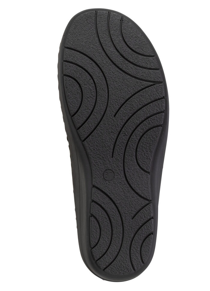 ELENA EDEN Pantolette aus Nubukleder MARINE-BUNT